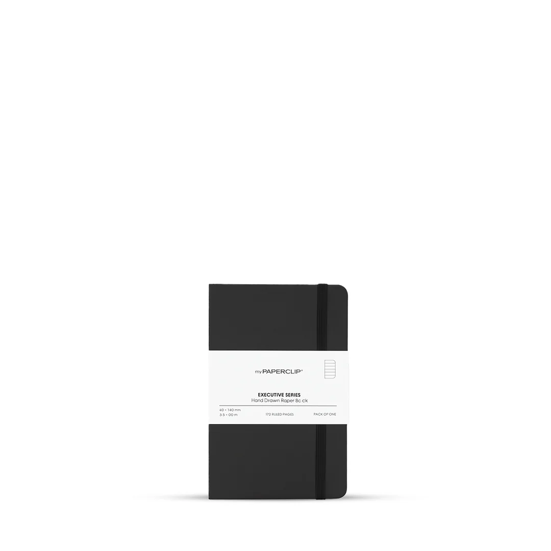 MyPaperclip Executive Series Hand Drawn Paper Back A6 Ruled Notebook - Image 6