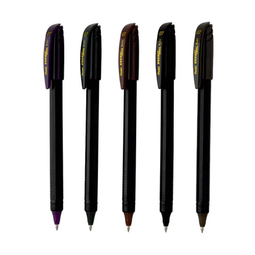 Pentel Energel Roller Gel Pen 0.7mm Black Edition - Image 3