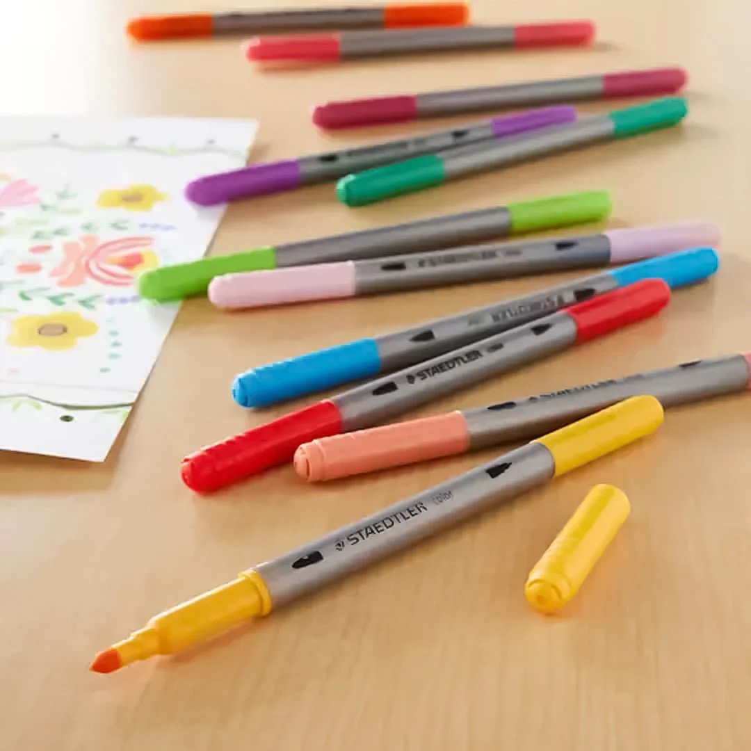Staedtler Double Ended Watercolour Brush Pens - Image 11