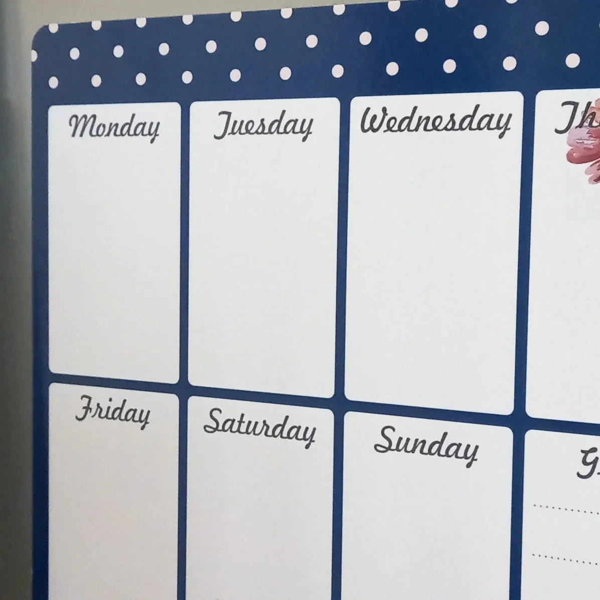 Gifts of Love Azalea Magnetic Rewritable Week Planner - Image 6